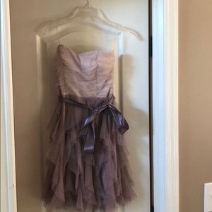 Beige sparkly homecoming dress